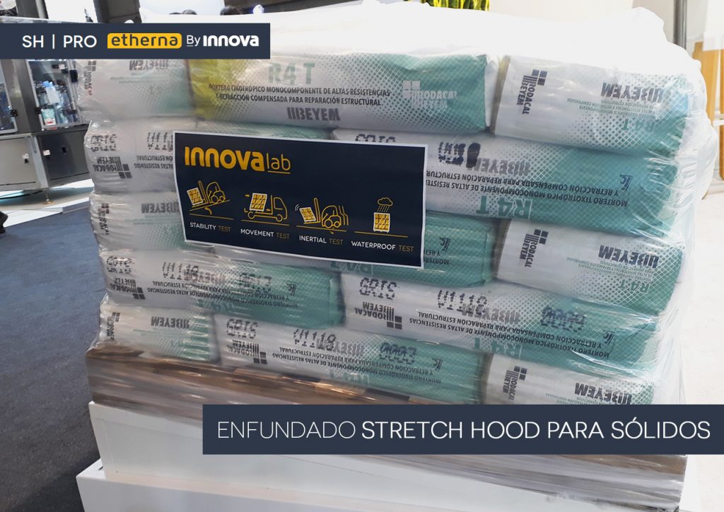 Enfundado Stretch Hood para sacos de cemento