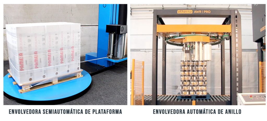 Embaladoras de palets automaticas y semiautomaticas