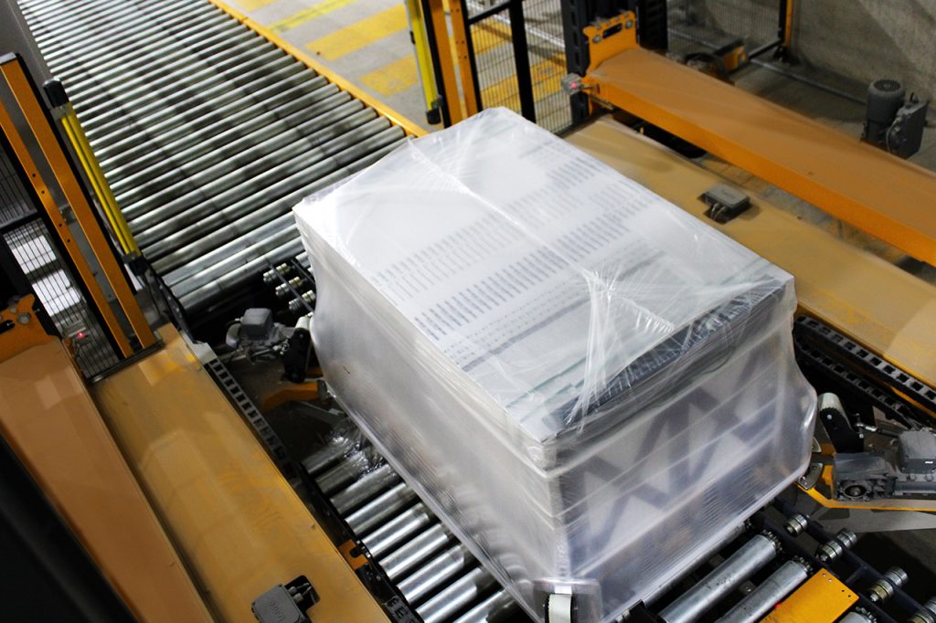 Automatización de packaging de palets en fábrica cerámica